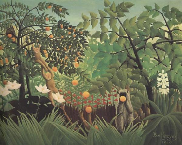 Henri Rousseau Exotic Landscape oil painting picture